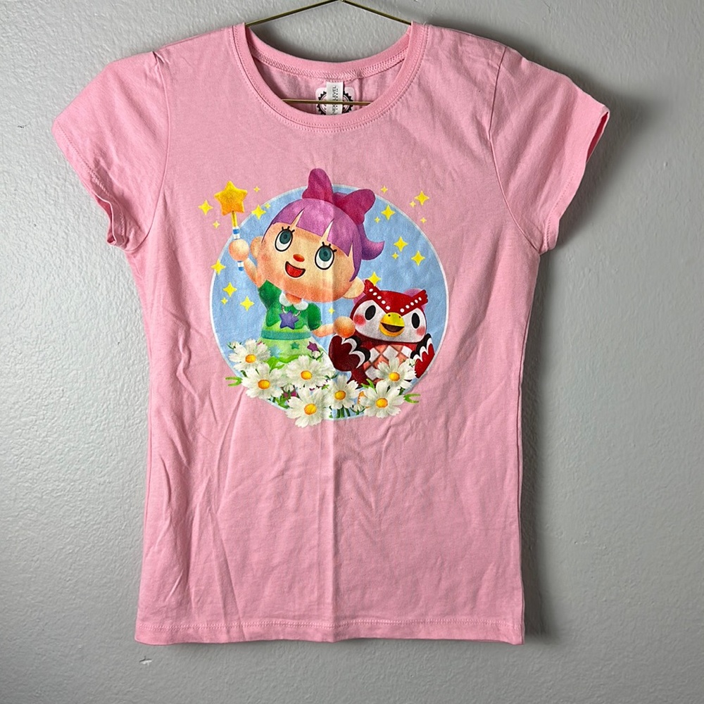 Nintendo Animal Crossing Pink Graphic Tee